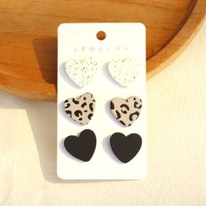Acrylic Heart Earrings